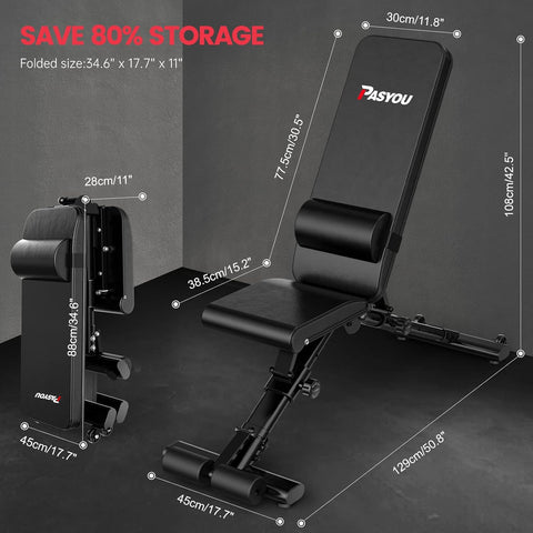 PASYOU PA500 Adjustable Weight Bench