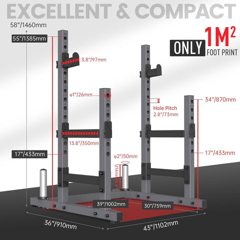 PASYOU SR30 Squat Rack For Home Gym