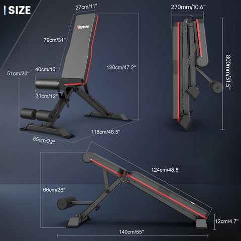 PASYOU PA400 Adjustable Weight Bench