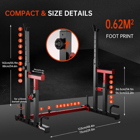 PASYOU SR20 Squat Rack For Home Gym