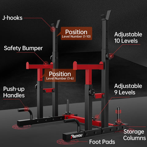 PASYOU SR20 Squat Rack For Home Gym